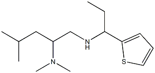 [2-(dimethylamino)-4-methylpentyl][1-(thiophen-2-yl)propyl]amine Struktur