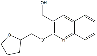 [2-(oxolan-2-ylmethoxy)quinolin-3-yl]methanol Struktur