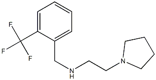 [2-(pyrrolidin-1-yl)ethyl]({[2-(trifluoromethyl)phenyl]methyl})amine Struktur