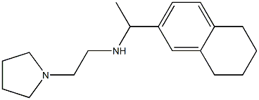 [2-(pyrrolidin-1-yl)ethyl][1-(5,6,7,8-tetrahydronaphthalen-2-yl)ethyl]amine Struktur