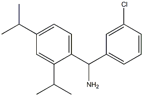 [2,4-bis(propan-2-yl)phenyl](3-chlorophenyl)methanamine Struktur