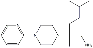 [2,5-dimethyl-2-(4-pyridin-2-ylpiperazin-1-yl)hexyl]amine Struktur