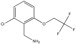 [2-chloro-6-(2,2,2-trifluoroethoxy)phenyl]methanamine Struktur