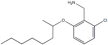 [2-chloro-6-(octan-2-yloxy)phenyl]methanamine Struktur