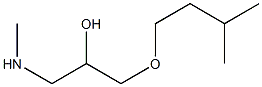 [2-hydroxy-3-(3-methylbutoxy)propyl](methyl)amine Struktur