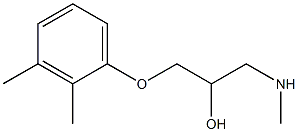 [3-(2,3-dimethylphenoxy)-2-hydroxypropyl](methyl)amine Struktur