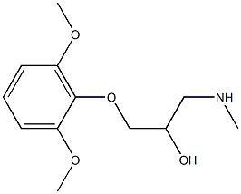 [3-(2,6-dimethoxyphenoxy)-2-hydroxypropyl](methyl)amine Struktur