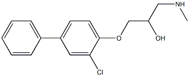 [3-(2-chloro-4-phenylphenoxy)-2-hydroxypropyl](methyl)amine Struktur