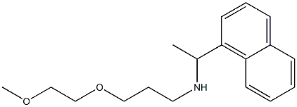 [3-(2-methoxyethoxy)propyl][1-(naphthalen-1-yl)ethyl]amine Struktur