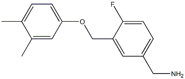 [3-(3,4-dimethylphenoxymethyl)-4-fluorophenyl]methanamine Struktur