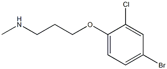 [3-(4-bromo-2-chlorophenoxy)propyl](methyl)amine Struktur