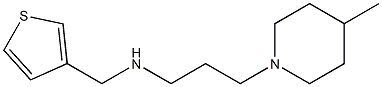 [3-(4-methylpiperidin-1-yl)propyl](thiophen-3-ylmethyl)amine Struktur