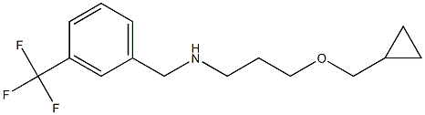 [3-(cyclopropylmethoxy)propyl]({[3-(trifluoromethyl)phenyl]methyl})amine Struktur