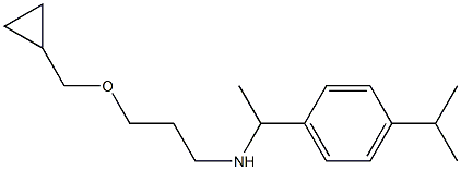 [3-(cyclopropylmethoxy)propyl]({1-[4-(propan-2-yl)phenyl]ethyl})amine Struktur