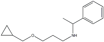 [3-(cyclopropylmethoxy)propyl](1-phenylethyl)amine Struktur