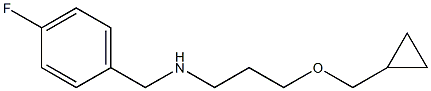 [3-(cyclopropylmethoxy)propyl][(4-fluorophenyl)methyl]amine Struktur