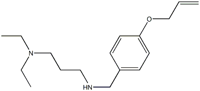 [3-(diethylamino)propyl]({[4-(prop-2-en-1-yloxy)phenyl]methyl})amine Struktur