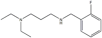 [3-(diethylamino)propyl][(2-fluorophenyl)methyl]amine Struktur