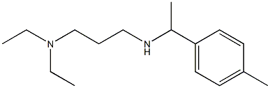 [3-(diethylamino)propyl][1-(4-methylphenyl)ethyl]amine Struktur