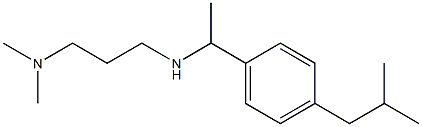 [3-(dimethylamino)propyl]({1-[4-(2-methylpropyl)phenyl]ethyl})amine Struktur