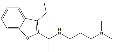 [3-(dimethylamino)propyl][1-(3-ethyl-1-benzofuran-2-yl)ethyl]amine Struktur