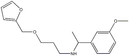 [3-(furan-2-ylmethoxy)propyl][1-(3-methoxyphenyl)ethyl]amine Struktur