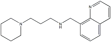 [3-(piperidin-1-yl)propyl](quinolin-8-ylmethyl)amine Struktur