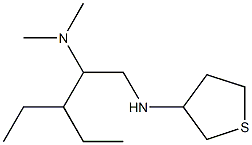 [3-ethyl-1-(thiolan-3-ylamino)pentan-2-yl]dimethylamine Struktur