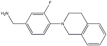 [3-fluoro-4-(1,2,3,4-tetrahydroisoquinolin-2-yl)phenyl]methanamine Struktur