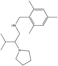 [3-methyl-2-(pyrrolidin-1-yl)butyl][(2,4,6-trimethylphenyl)methyl]amine Struktur