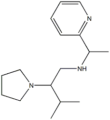 [3-methyl-2-(pyrrolidin-1-yl)butyl][1-(pyridin-2-yl)ethyl]amine Struktur