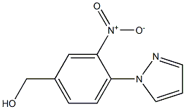 [3-nitro-4-(1H-pyrazol-1-yl)phenyl]methanol Struktur