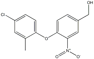 [4-(4-chloro-2-methylphenoxy)-3-nitrophenyl]methanol Struktur