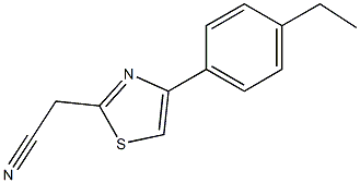 [4-(4-ethylphenyl)-1,3-thiazol-2-yl]acetonitrile Struktur