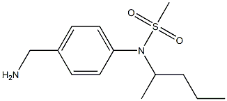 [4-(aminomethyl)phenyl]-N-(pentan-2-yl)methanesulfonamide Struktur