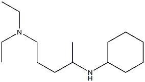 [4-(cyclohexylamino)pentyl]diethylamine Struktur