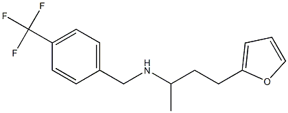 [4-(furan-2-yl)butan-2-yl]({[4-(trifluoromethyl)phenyl]methyl})amine Struktur