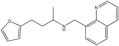 [4-(furan-2-yl)butan-2-yl](quinolin-8-ylmethyl)amine Struktur