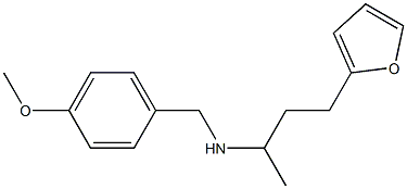 [4-(furan-2-yl)butan-2-yl][(4-methoxyphenyl)methyl]amine Struktur