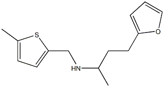 [4-(furan-2-yl)butan-2-yl][(5-methylthiophen-2-yl)methyl]amine Struktur