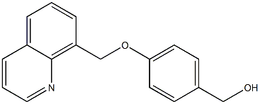 [4-(quinolin-8-ylmethoxy)phenyl]methanol Struktur