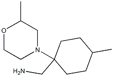 [4-methyl-1-(2-methylmorpholin-4-yl)cyclohexyl]methylamine Struktur