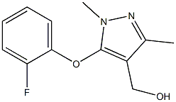 [5-(2-fluorophenoxy)-1,3-dimethyl-1H-pyrazol-4-yl]methanol Struktur