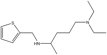 [5-(diethylamino)pentan-2-yl](thiophen-2-ylmethyl)amine Struktur