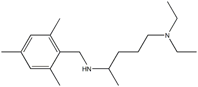 [5-(diethylamino)pentan-2-yl][(2,4,6-trimethylphenyl)methyl]amine Struktur