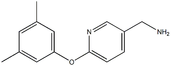 [6-(3,5-dimethylphenoxy)pyridin-3-yl]methylamine Struktur