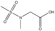 [methyl(methylsulfonyl)amino]acetic acid Struktur