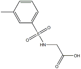 {[(3-methylphenyl)sulfonyl]amino}acetic acid Struktur