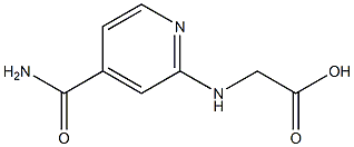 {[4-(aminocarbonyl)pyridin-2-yl]amino}acetic acid Struktur