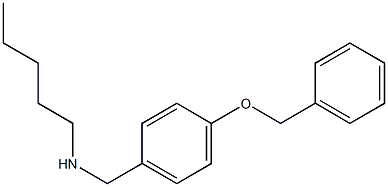 {[4-(benzyloxy)phenyl]methyl}(pentyl)amine Struktur